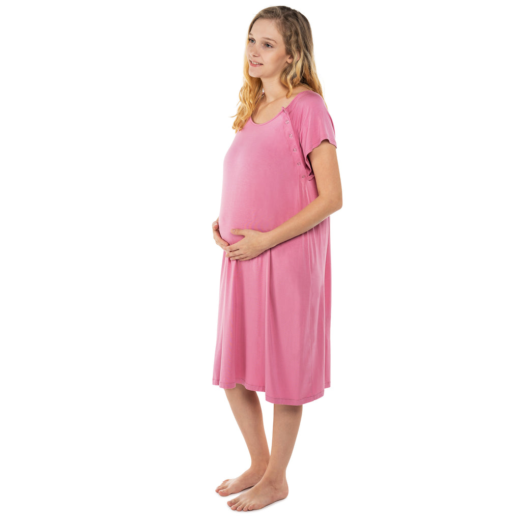 Rose Mommy Labor and Delivery/ Nursing Gown – Three Little Tots
