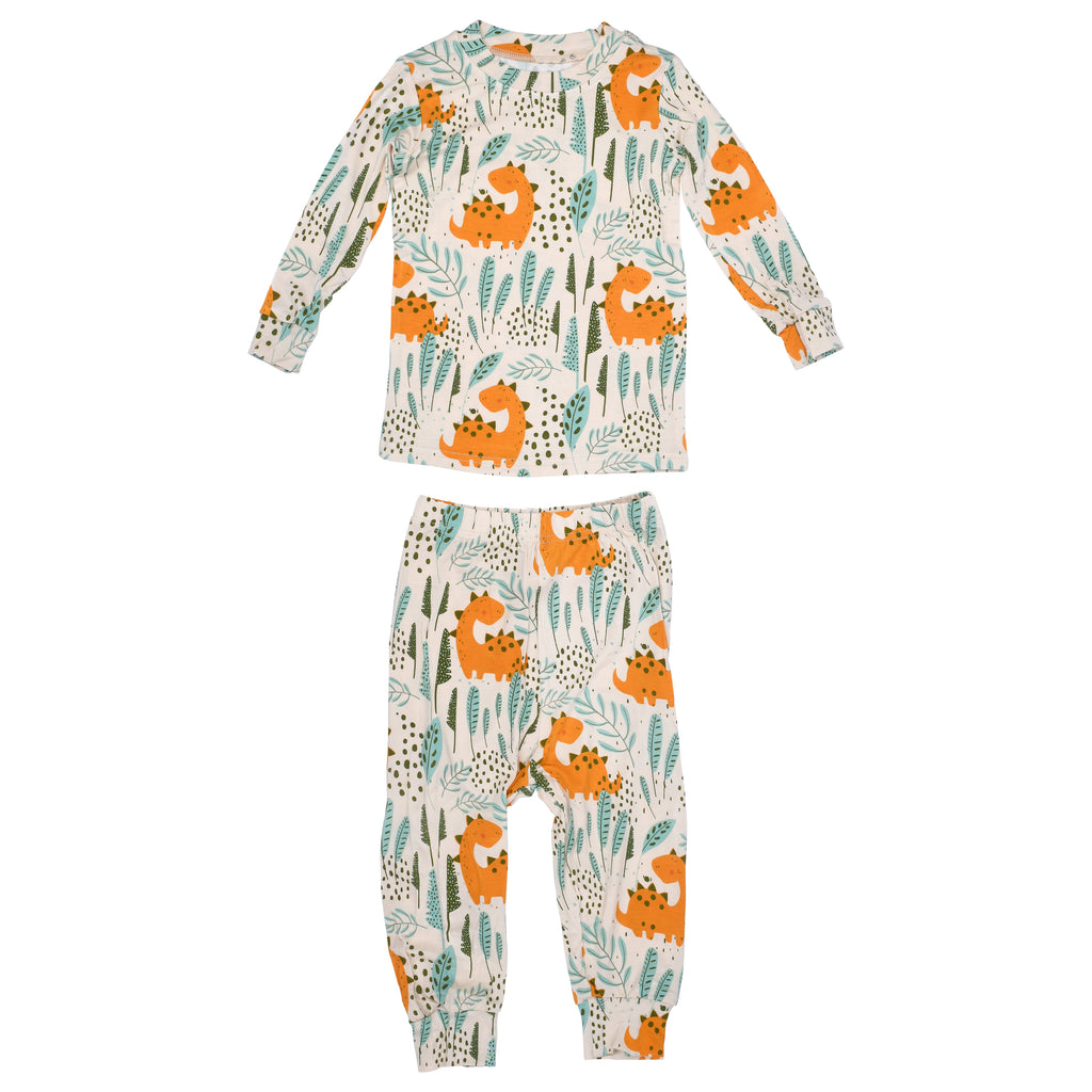 Toddler and big kid jammies in matching prints and solids, designed for comfy bedtime or lounging all day.