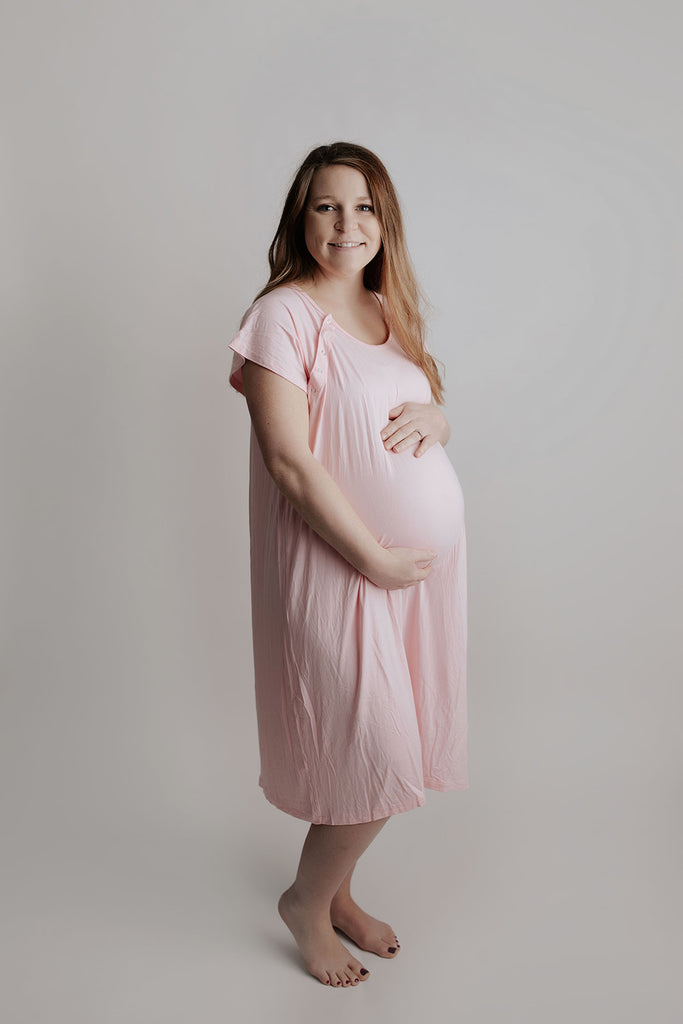 Light Pink Labor & Delivery Gown – Three Little Tots