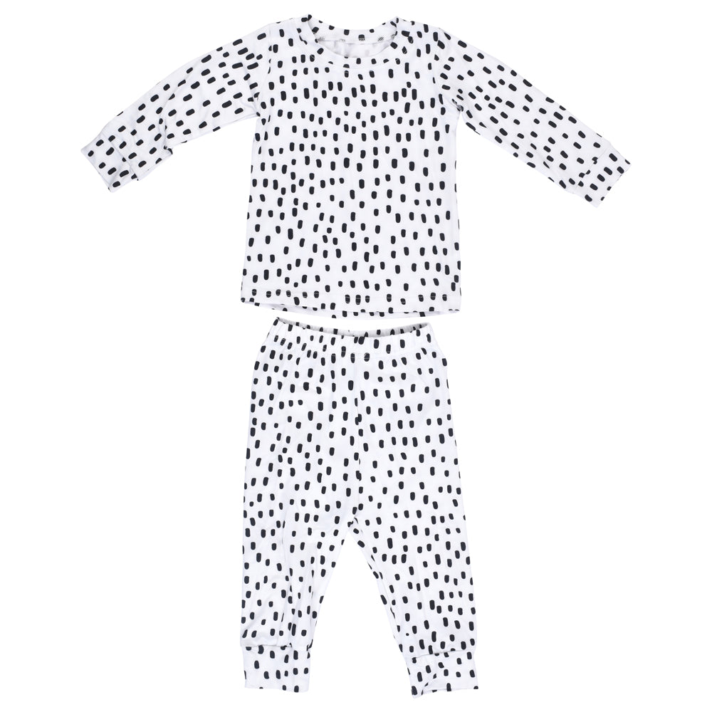 Ultra-soft polka dot baby gowns with stretchy fabric for ultimate comfort and easy night-time diaper changes.