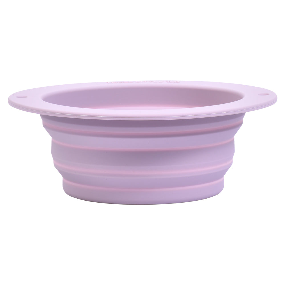 Lilac Collapsible Bowl for Travel or Home – Three Little Tots