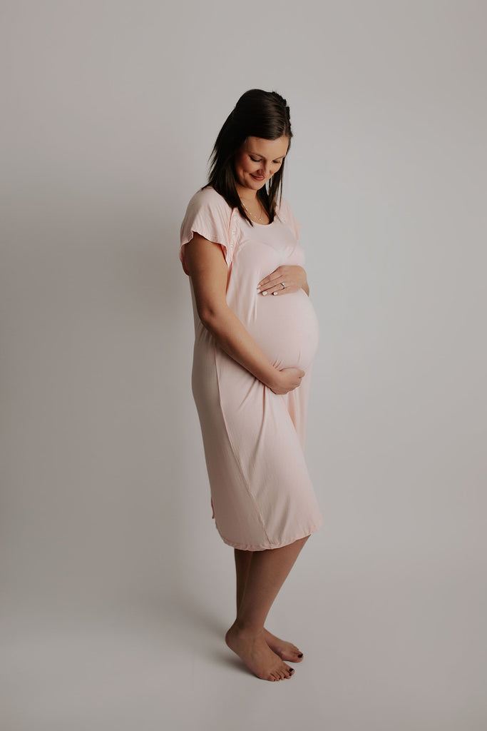 Plus size maternity hospital gown best sale